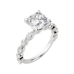 Load image into Gallery viewer, GAIA CUSHION CUT MOISSANITE ENGAGEMENT RING