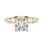 Load image into Gallery viewer, GAIA CUSHION CUT MOISSANITE ENGAGEMENT RING