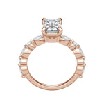 Load image into Gallery viewer, GAIA EMERALD CUT MOISSANITE ENGAGEMENT RING
