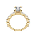 Load image into Gallery viewer, GAIA EMERALD CUT MOISSANITE ENGAGEMENT RING