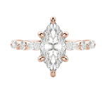 Load image into Gallery viewer, GAIA MARQUISE CUT MOISSANITE ENGAGEMENT RING