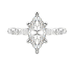 Load image into Gallery viewer, GAIA MARQUISE CUT MOISSANITE ENGAGEMENT RING