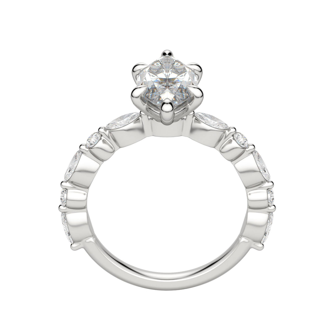 GAIA MARQUISE CUT MOISSANITE ENGAGEMENT RING