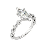 Load image into Gallery viewer, GAIA MARQUISE CUT MOISSANITE ENGAGEMENT RING