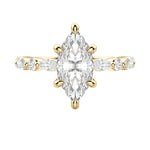 Load image into Gallery viewer, GAIA MARQUISE CUT MOISSANITE ENGAGEMENT RING