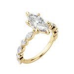 Load image into Gallery viewer, GAIA MARQUISE CUT MOISSANITE ENGAGEMENT RING