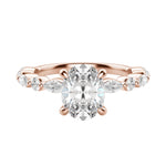 Load image into Gallery viewer, GAIA OVAL CUT MOISSANITE ENGAGEMENT RING