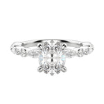 Load image into Gallery viewer, GAIA OVAL CUT MOISSANITE ENGAGEMENT RING