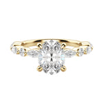 Load image into Gallery viewer, GAIA OVAL CUT MOISSANITE ENGAGEMENT RING