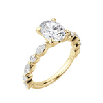 Load image into Gallery viewer, GAIA OVAL CUT MOISSANITE ENGAGEMENT RING
