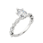 Load image into Gallery viewer, GAIA PEAR CUT MOISSANITE ENGAGEMENT RING