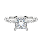 Load image into Gallery viewer, GAIA PRINCESS CUT MOISSANITE ENGAGEMENT RING