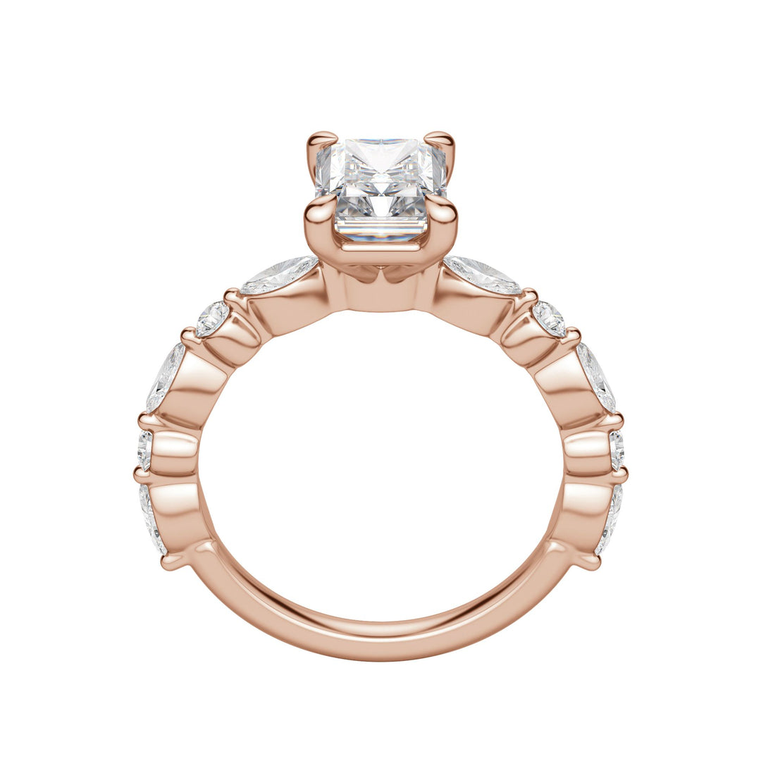 GAIA RADIANT CUT MOISSANITE ENGAGEMENT RING