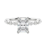 Load image into Gallery viewer, GAIA RADIANT CUT MOISSANITE ENGAGEMENT RING