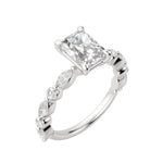 Load image into Gallery viewer, GAIA RADIANT CUT MOISSANITE ENGAGEMENT RING