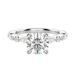 Load image into Gallery viewer, GAIA ROUND CUT MOISSANITE ENGAGEMENT RING