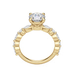 Load image into Gallery viewer, GAIA ROUND CUT MOISSANITE ENGAGEMENT RING