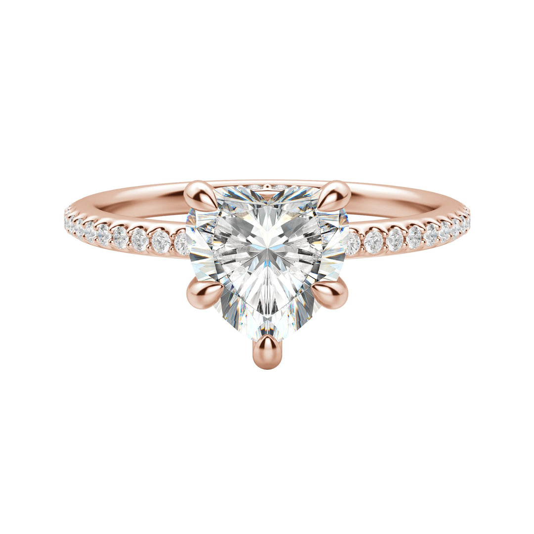 HERA ACCENTED HEART CUT MOISSANITE ENGAGEMENT RING