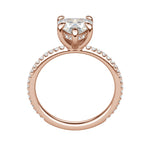 Load image into Gallery viewer, HERA ACCENTED HEART CUT MOISSANITE ENGAGEMENT RING