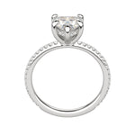 Load image into Gallery viewer, HERA ACCENTED HEART CUT MOISSANITE ENGAGEMENT RING