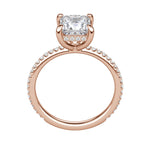 Load image into Gallery viewer, HERA ACCENTED PRINCESS CUT MOISSANITE ENGAGEMENT RING