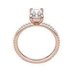 Load image into Gallery viewer, HERA ACCENTED RADIANT CUT MOISSANITE ENGAGEMENT RING