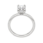 Load image into Gallery viewer, HERA ACCENTED RADIANT CUT MOISSANITE ENGAGEMENT RING