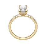 Load image into Gallery viewer, HERA ACCENTED RADIANT CUT MOISSANITE ENGAGEMENT RING