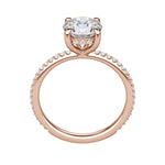 Load image into Gallery viewer, HERA ACCENTED ROUND CUT MOISSANITE ENGAGEMENT RING