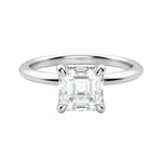 Load image into Gallery viewer, HERA CLASSIC ASSCHER CUT MOISSANITE ENGAGEMENT RING