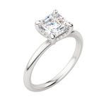 Load image into Gallery viewer, HERA CLASSIC ASSCHER CUT MOISSANITE ENGAGEMENT RING