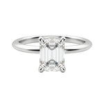 Load image into Gallery viewer, HERA CLASSIC EMERALD CUT MOISSANITE ENGAGEMENT RING