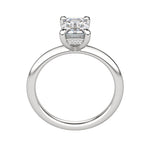 Load image into Gallery viewer, HERA CLASSIC EMERALD CUT MOISSANITE ENGAGEMENT RING