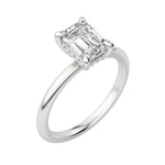 Load image into Gallery viewer, HERA CLASSIC EMERALD CUT MOISSANITE ENGAGEMENT RING