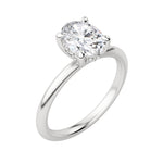 Load image into Gallery viewer, HERA CLASSIC OVAL CUT MOISSANITE ENGAGEMENT RING
