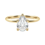 Load image into Gallery viewer, HERA CLASSIC PEAR CUT MOISSANITE ENGAGEMENT RING