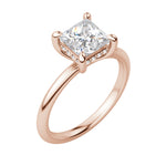 Load image into Gallery viewer, HERA CLASSIC PRINCESS CUT MOISSANITE ENGAGEMENT RING