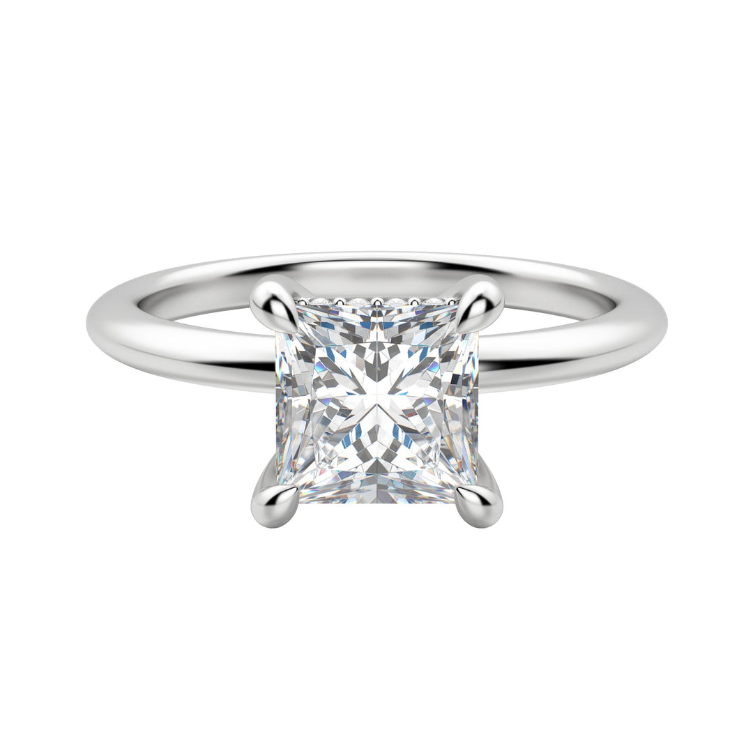HERA CLASSIC PRINCESS CUT MOISSANITE ENGAGEMENT RING