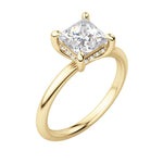 Load image into Gallery viewer, HERA CLASSIC PRINCESS CUT MOISSANITE ENGAGEMENT RING