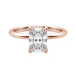 Load image into Gallery viewer, HERA CLASSIC RADIANT CUT MOISSANITE ENGAGEMENT RING