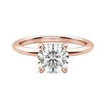 Load image into Gallery viewer, HERA CLASSIC ROUND CUT MOISSANITE ENGAGEMENT RING