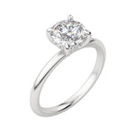 Load image into Gallery viewer, HERA CLASSIC ROUND CUT MOISSANITE ENGAGEMENT RING