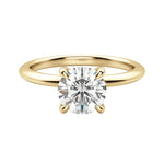 Load image into Gallery viewer, HERA CLASSIC ROUND CUT MOISSANITE ENGAGEMENT RING