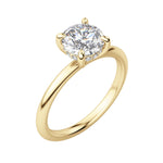 Load image into Gallery viewer, HERA CLASSIC ROUND CUT MOISSANITE ENGAGEMENT RING