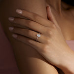Load image into Gallery viewer, HERA CLASSIC PEAR CUT MOISSANITE ENGAGEMENT RING