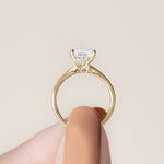Load image into Gallery viewer, IRIS PRINCESS CUT MOISSANITE ENGAGEMENT RING