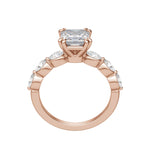 Load image into Gallery viewer, JUNO ASSCHER CUT MOISSANITE ENGAGEMENT RING