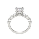 Load image into Gallery viewer, JUNO ASSCHER CUT MOISSANITE ENGAGEMENT RING