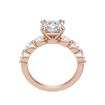 Load image into Gallery viewer, JUNO CUSHION CUT MOISSANITE ENGAGEMENT RING