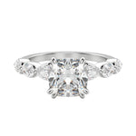 Load image into Gallery viewer, JUNO CUSHION CUT MOISSANITE ENGAGEMENT RING